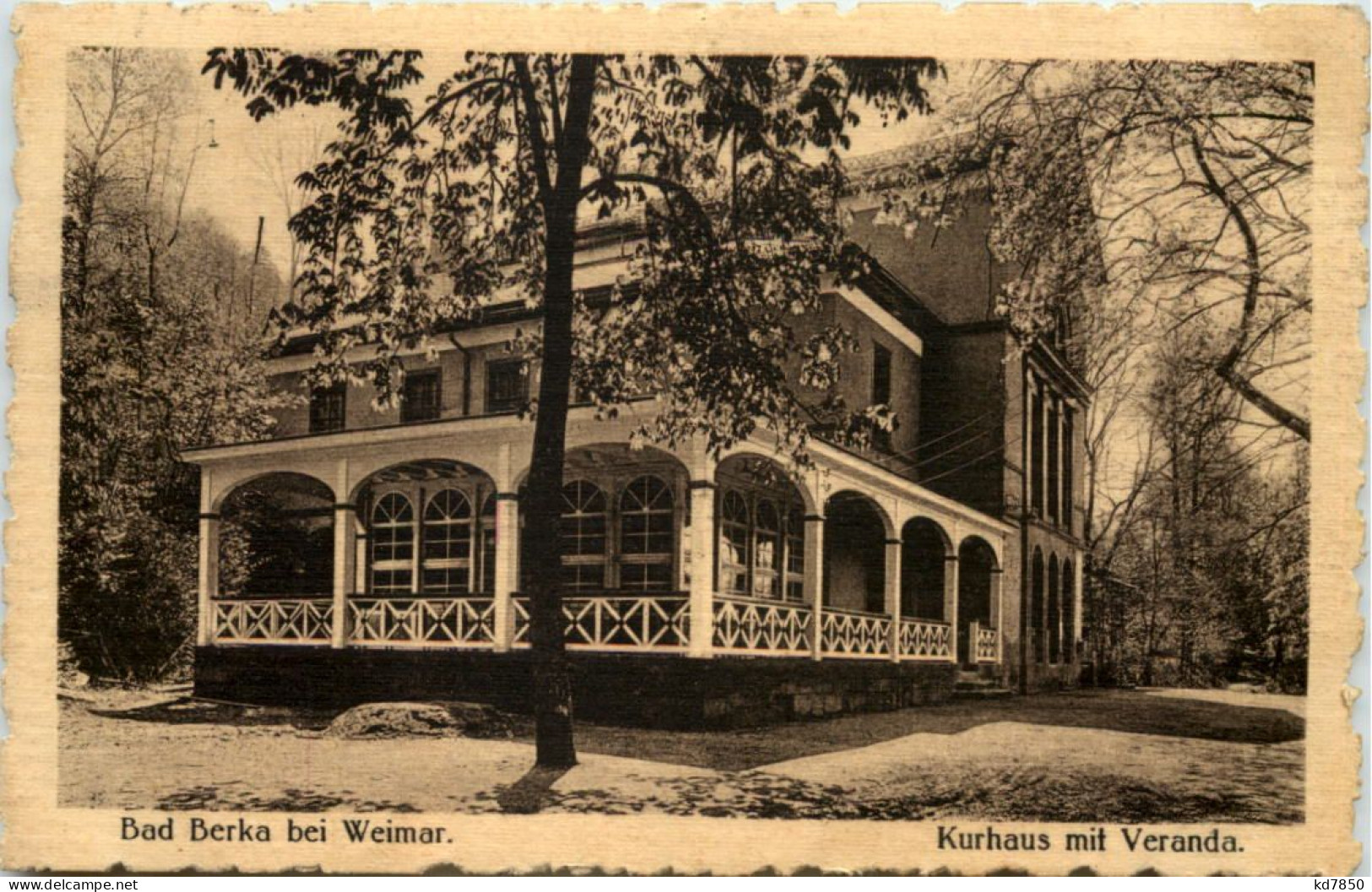 Bad Berka Bei Weimar, Kurhaus Mit Veranda - Weimar