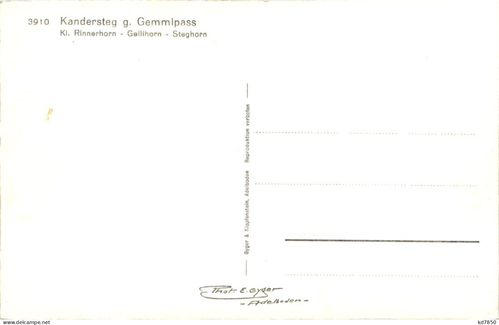 Kandersteg G. Gemmipass - Kandersteg