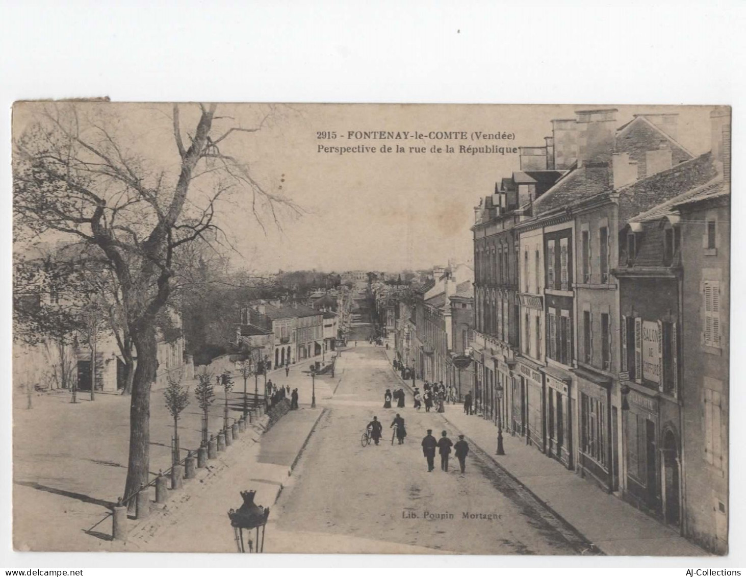 AJC - Fontenay Le Comte - Perspective De La Rue De La Republique - Fontenay Le Comte