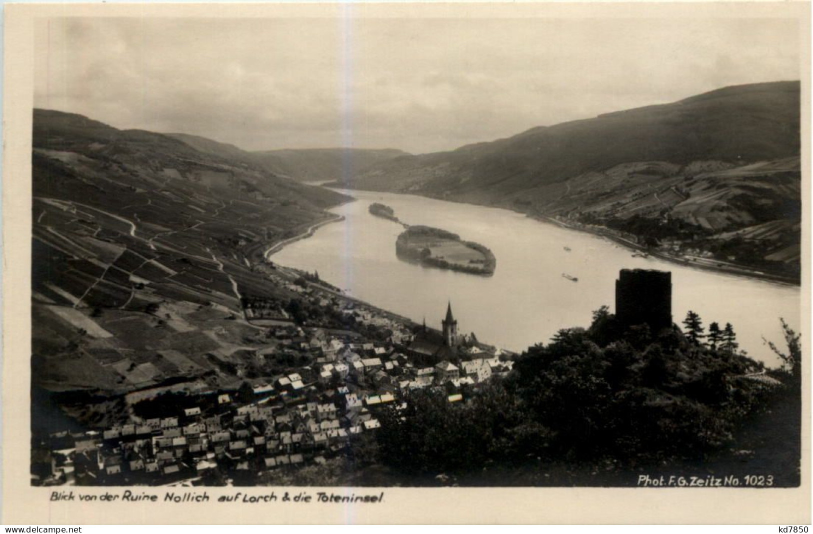 Blick Von Der Ruine Nollich Auf Lorch U. Die Toteninsel - Andere & Zonder Classificatie