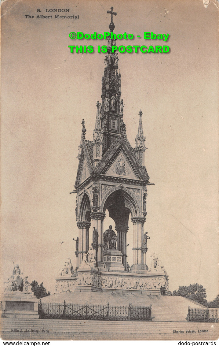 R343195 8. London. The Albert Memorial. Helio E. Le Deley. Charles Voisey. 1927 - Other & Unclassified