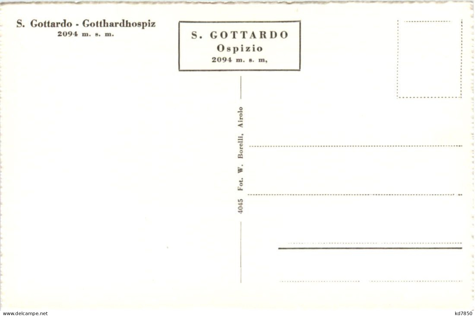 S. Gottardo - Gotthardhospiz - Other & Unclassified