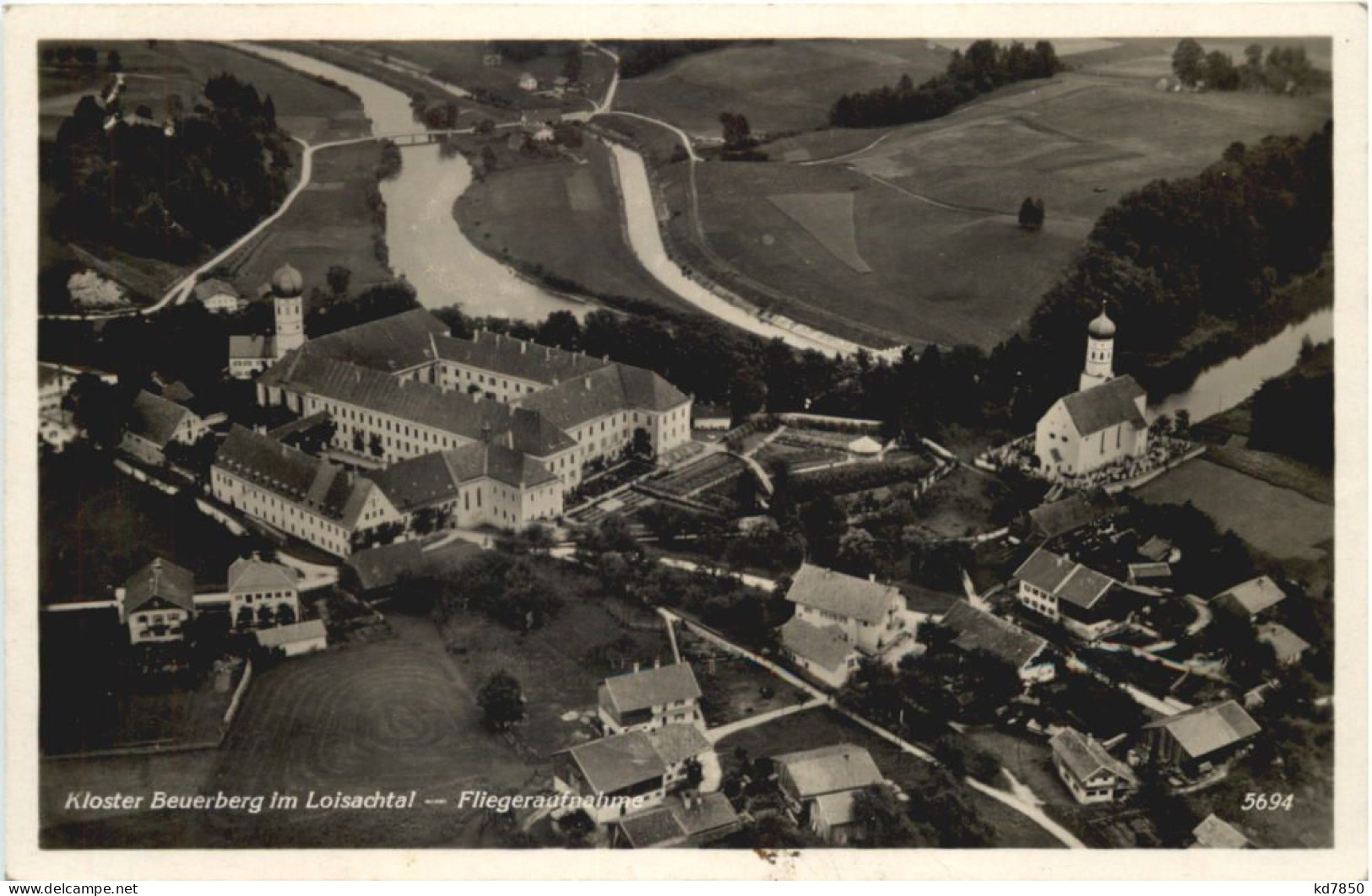 Kloster Beuerberg Isartal - Fliegeraufnahme - Bad Tölz