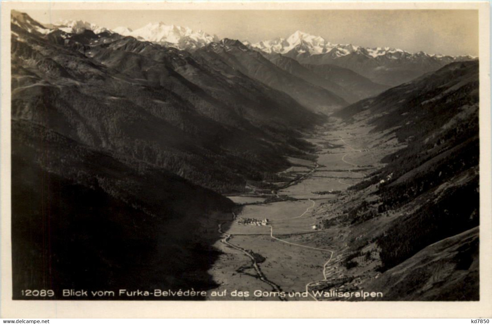 Blick Vom Furka-Belvedere Auf Das Goms Und Walliseralpen - Other & Unclassified