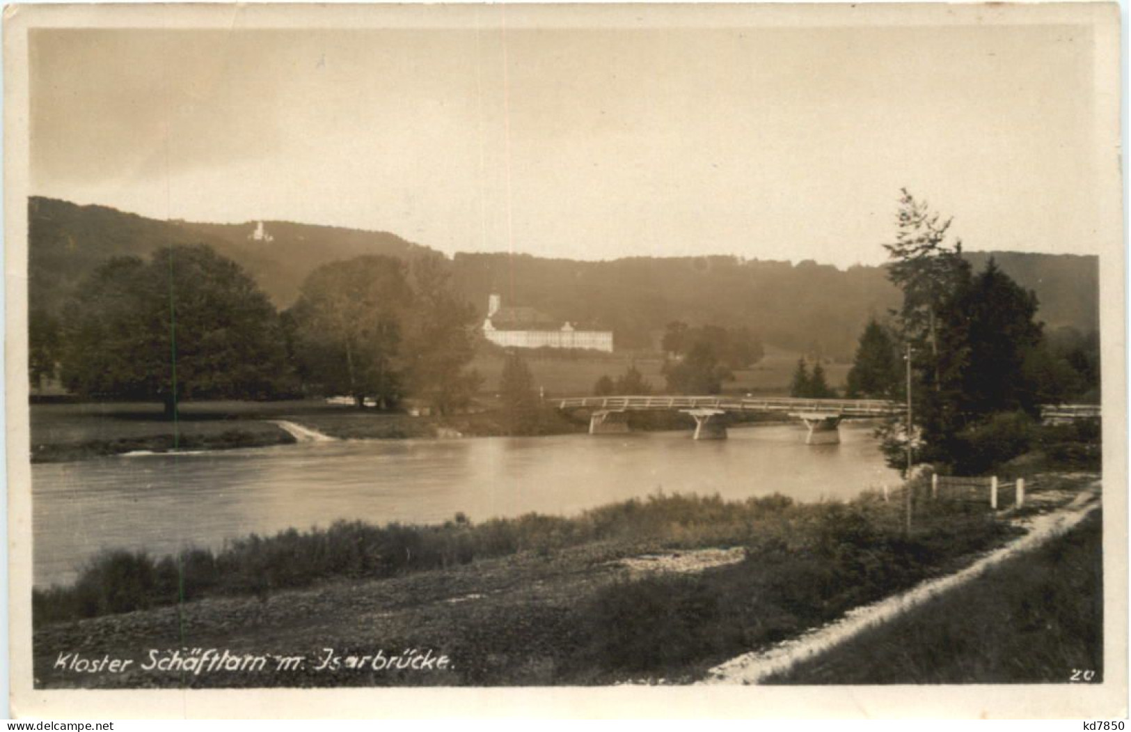 Kloster Schäftlarn Mit Isarbrücke - München