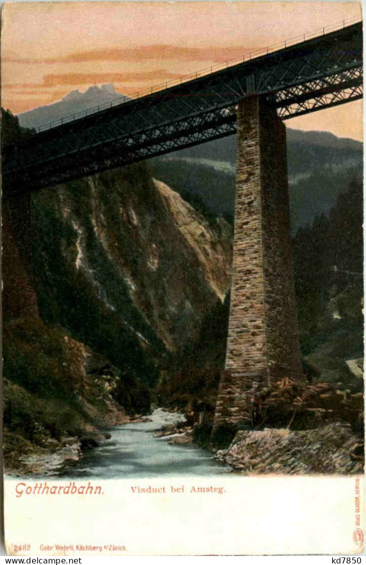 Gotthardbahn, Viaduct Bei Amsteg - Autres & Non Classés