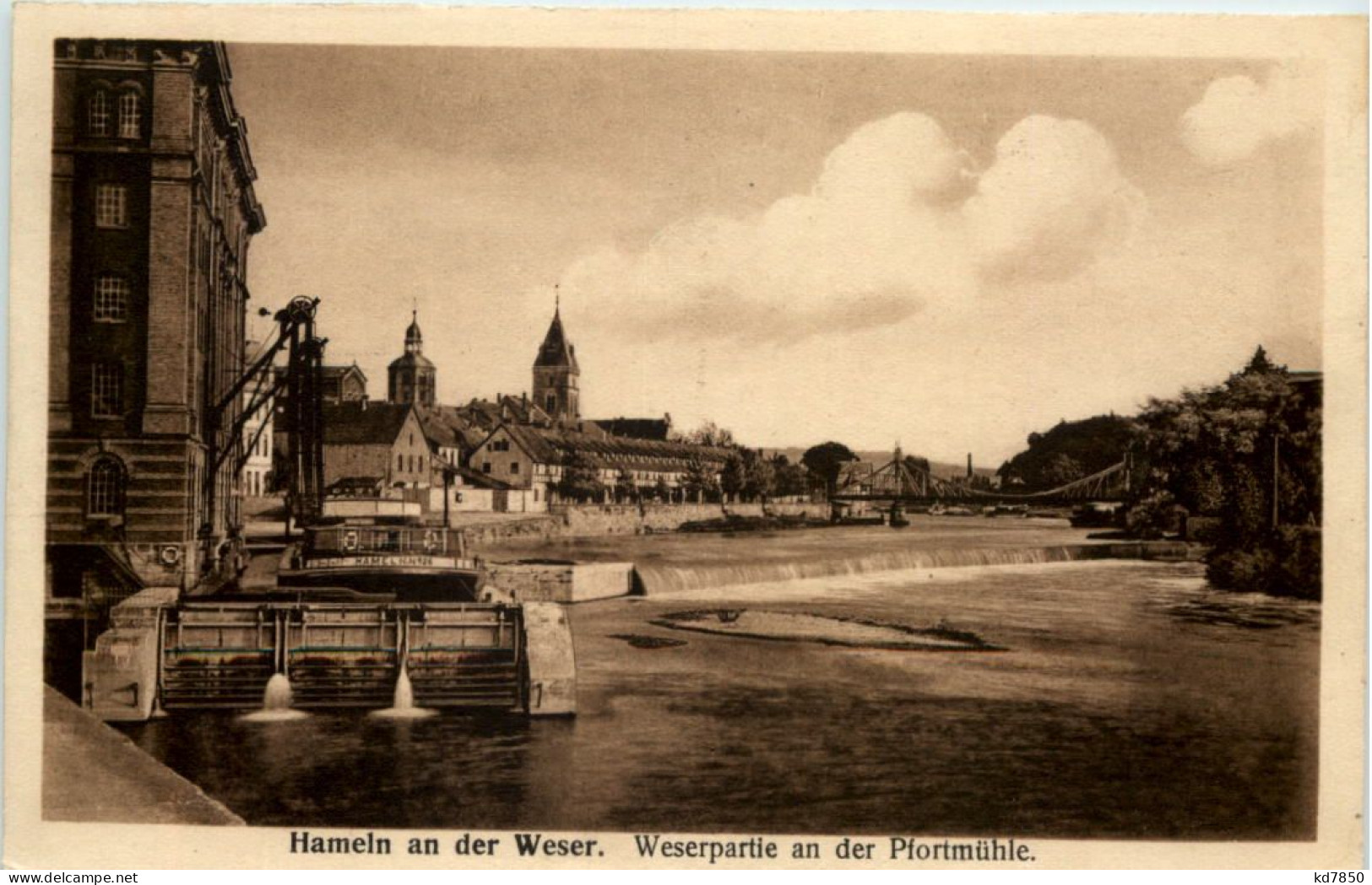 Hameln A D Weser, Weserpartie An Der Pfortmühle - Hameln (Pyrmont)