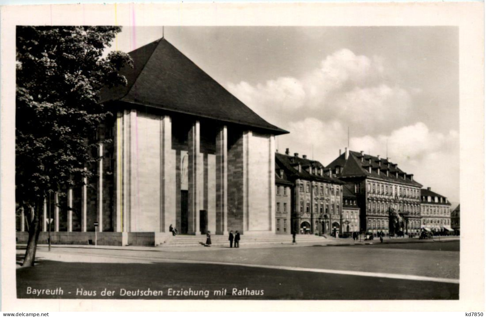 Bayreuth, Haus Der Deutschen Erziehung Mit Rathaus - Bayreuth