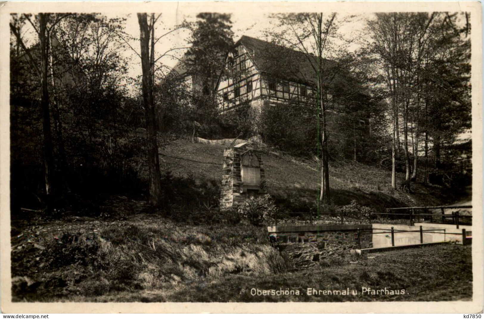 Oberschöna, Ehrenmal U. Pfarrhaus - Autres & Non Classés