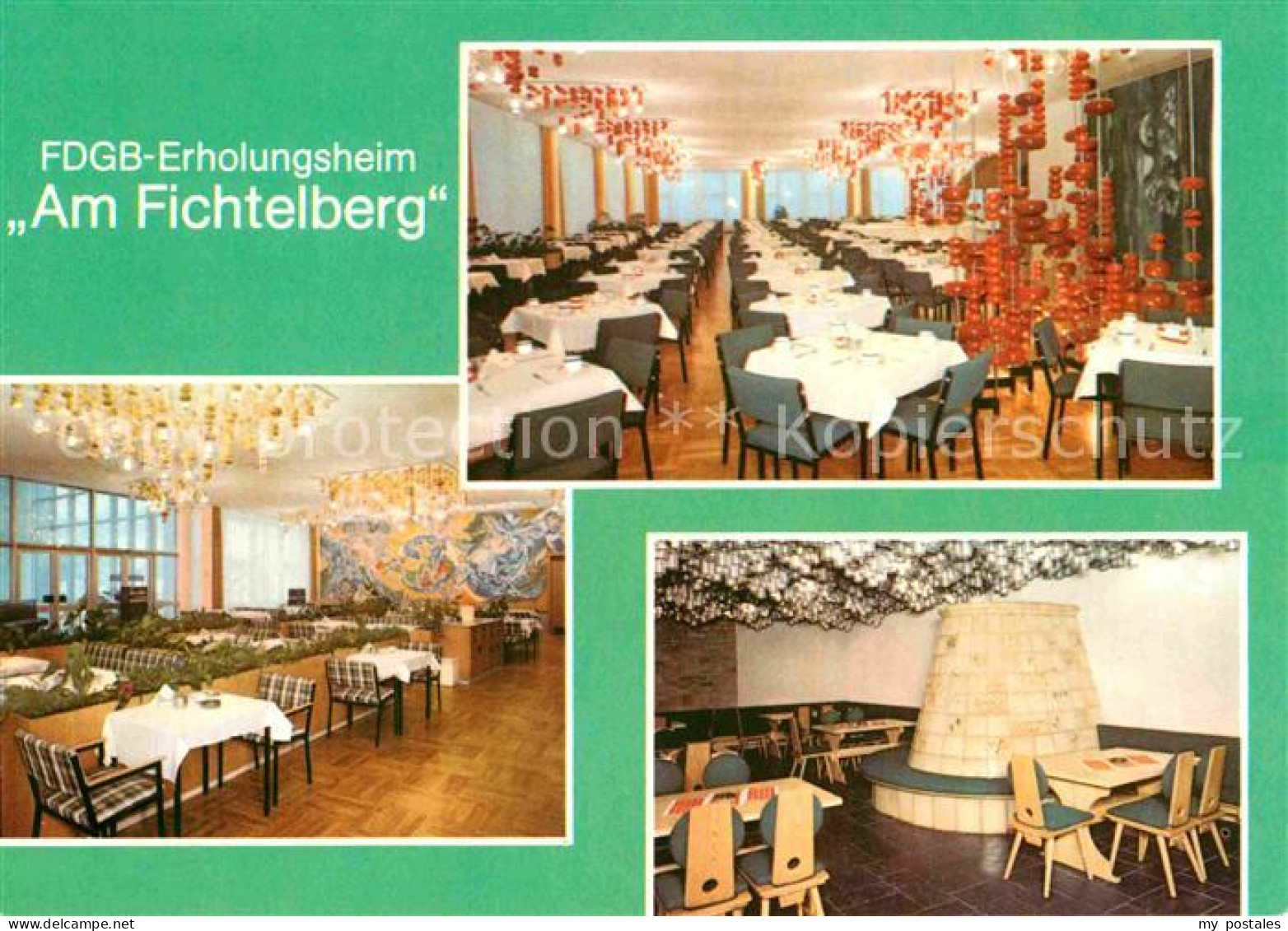 72840350 Oberwiesenthal Erzgebirge FDGB Erholungsheim Am Fichtelberg Speisesaal  - Oberwiesenthal