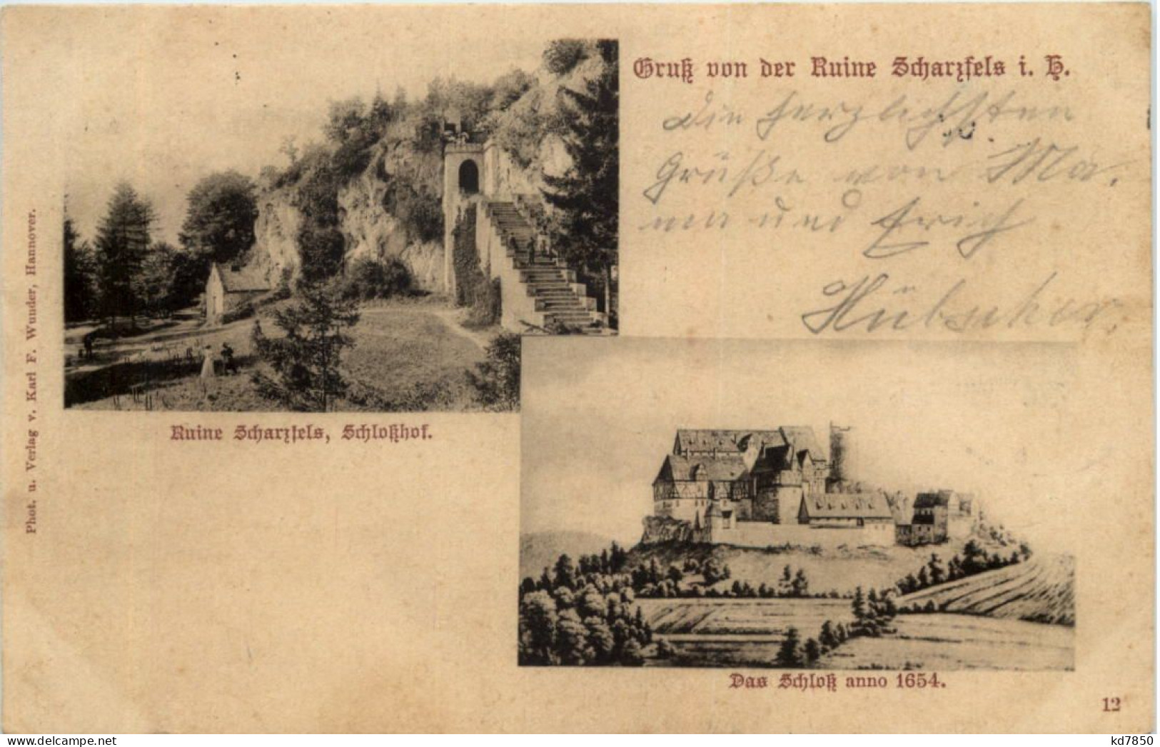 Gruss Von Der Ruine Scharzfels - Bad Lauterberg