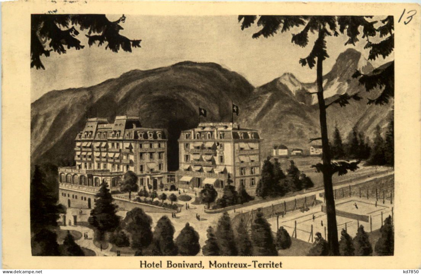 Montreux-Territet, Hotel Bonivard - Montreux