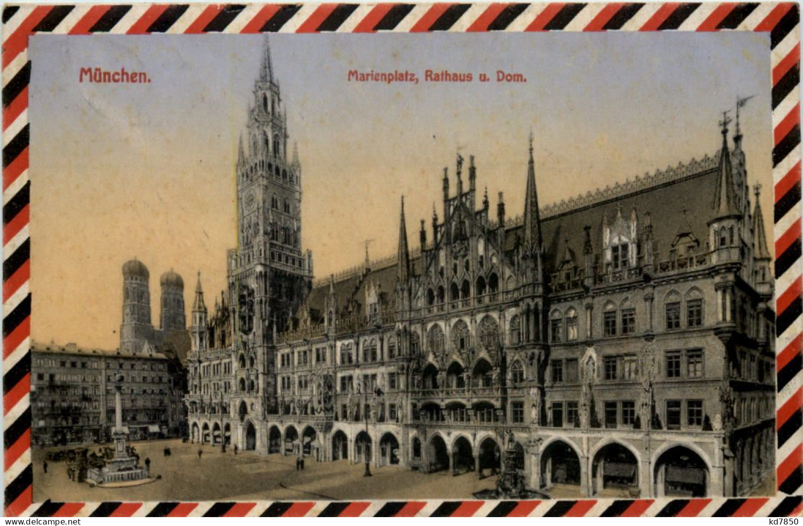 München, Marienplatz, Rathaus U. Dom - München