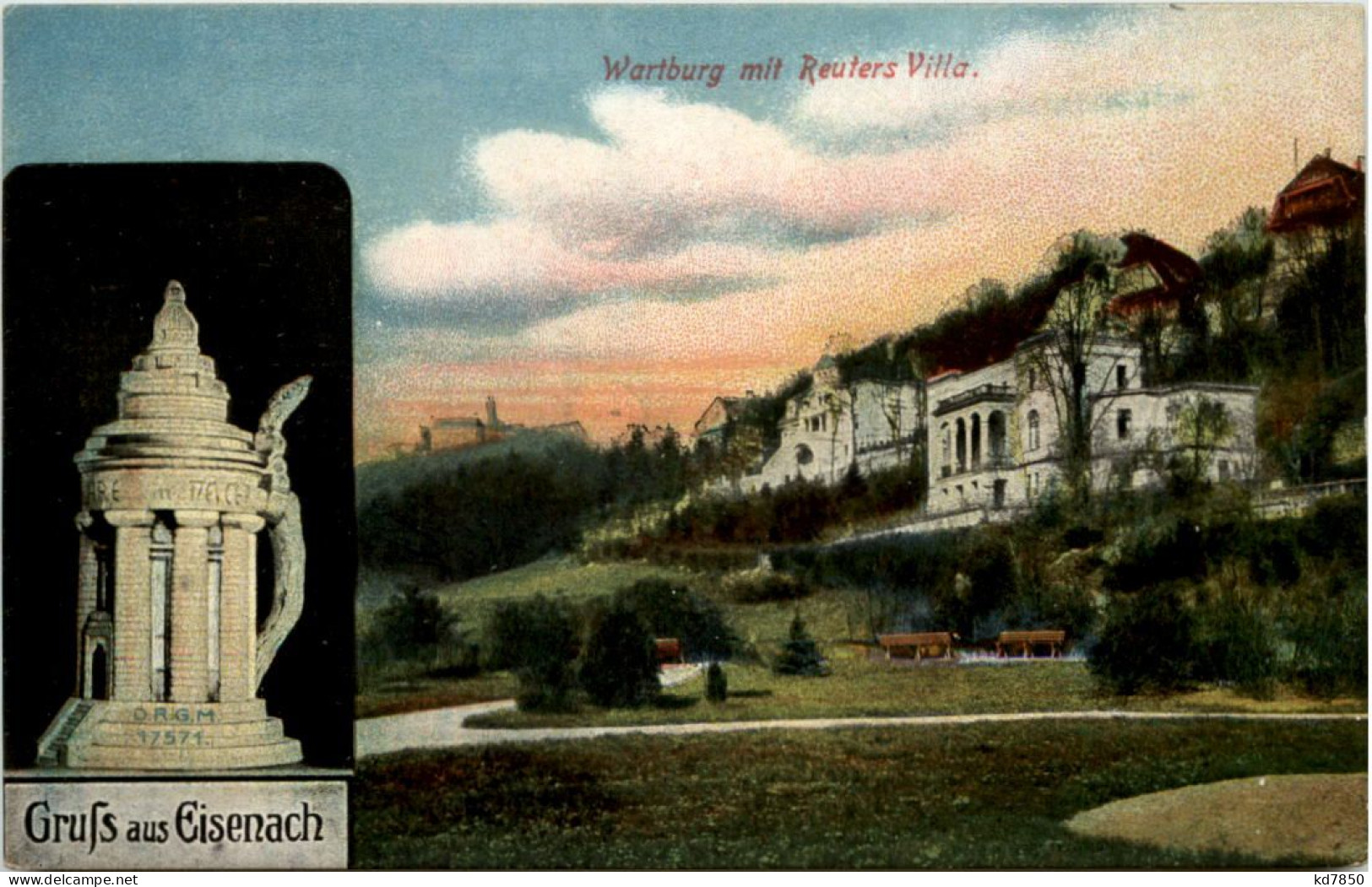 Gruss Aus Eisenach, Wartburg Mit Reuters Villa - Eisenach