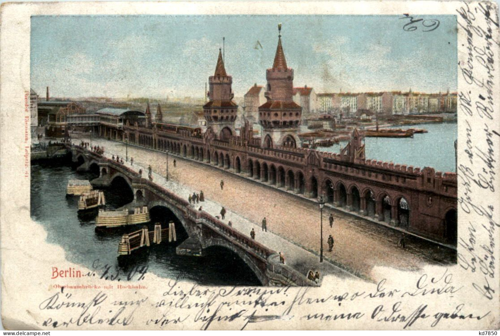 Berlin, Oberbaumbrücke Mit Hochbahn - Sonstige & Ohne Zuordnung