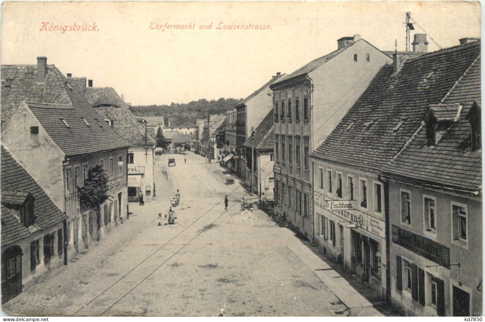 Königsbrück - Töpfermarkt Und Louisenstrasse - Koenigsbrueck