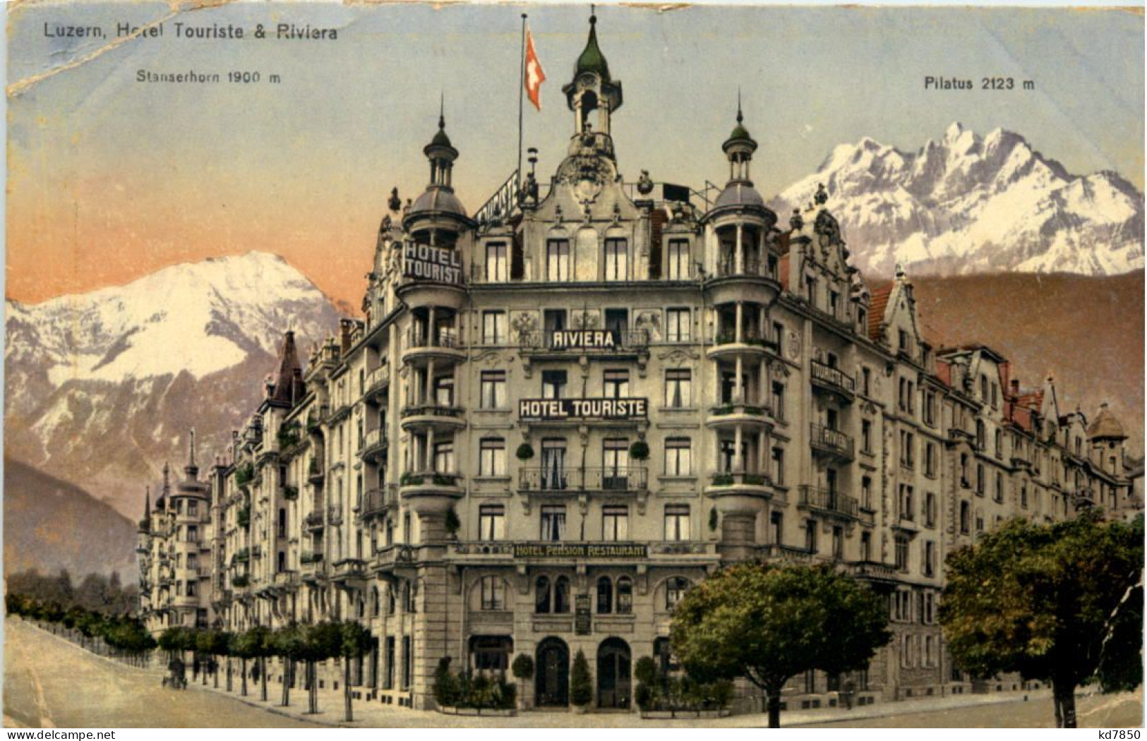 Luzern, Hotel Touriste U. Riviera - Lucerna