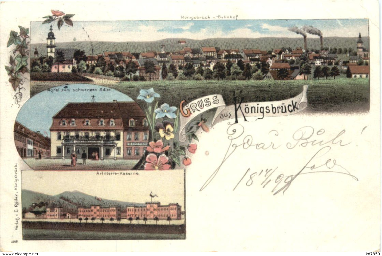 Gruss Aus Königsbrück - Litho - Königsbrück