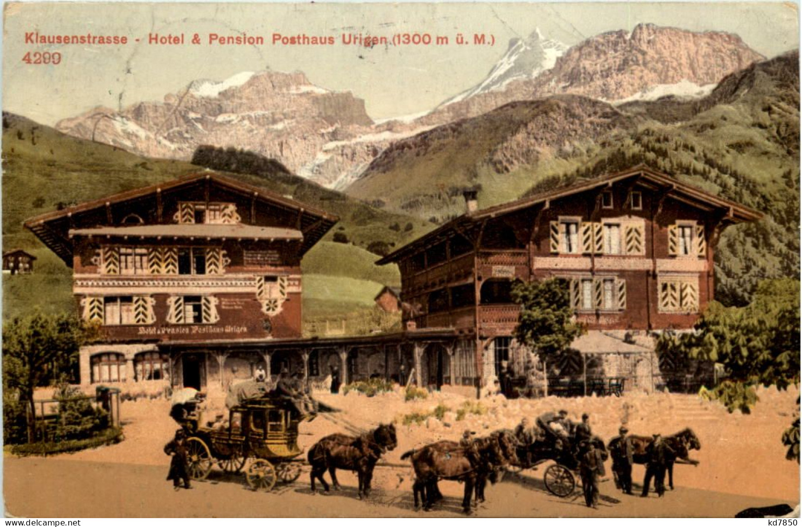 Klausenstrasse - Hotel Posthaus Urigen Mit Postkutsche - Andere & Zonder Classificatie