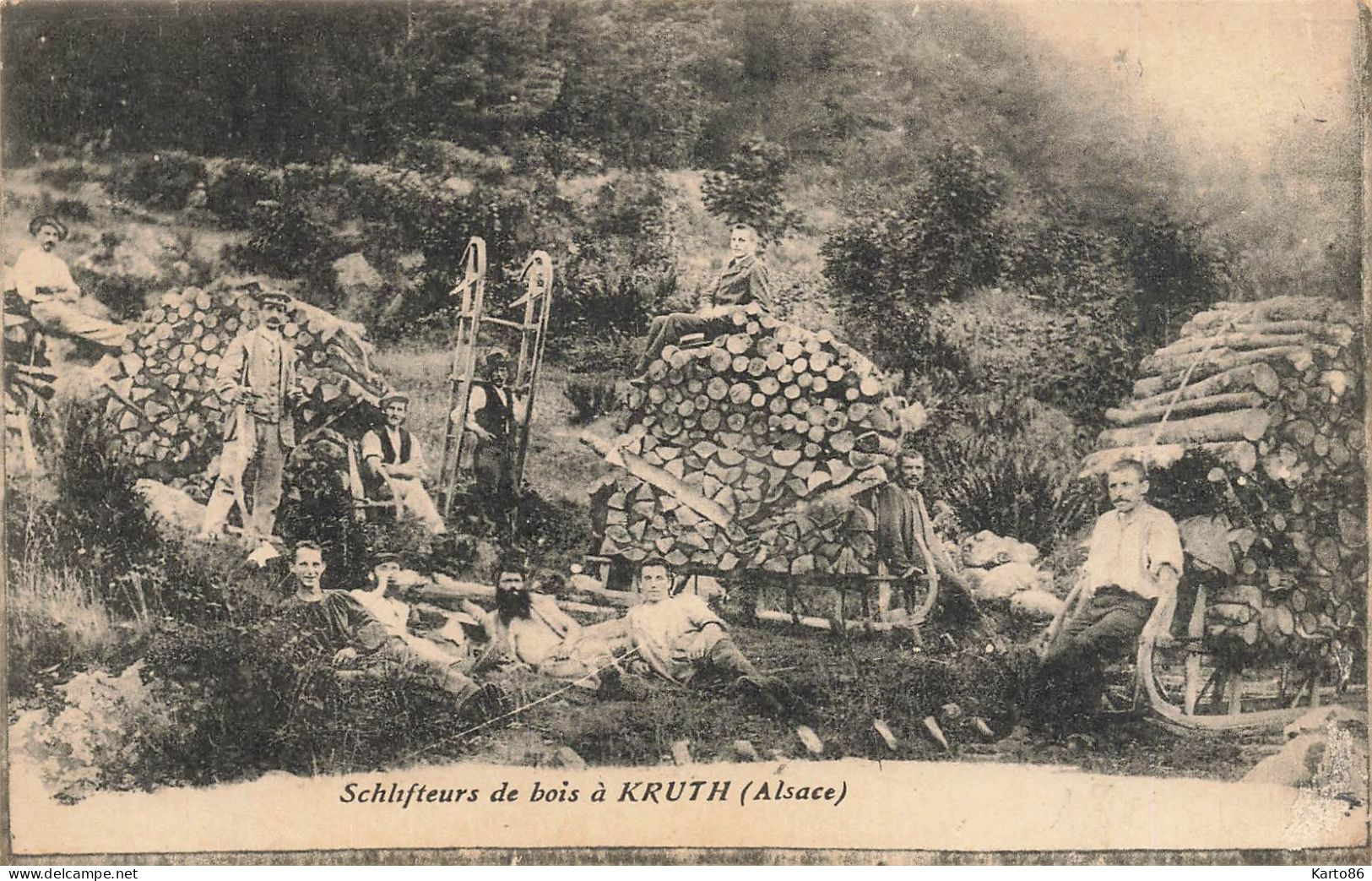 Kruth * Les Schlifteurs De Bois * Métier Bucherons Scierie - Andere & Zonder Classificatie