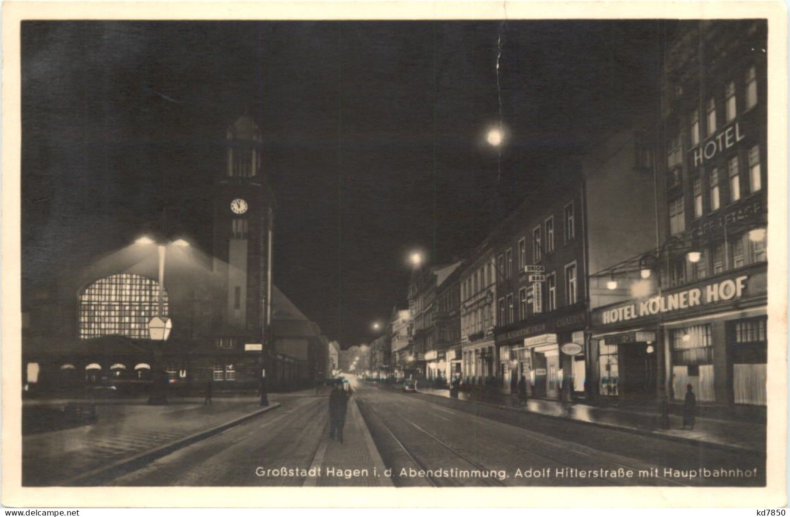 Hagen In Der Abendstimmung - Adolf Hitlerstrasse - Hagen