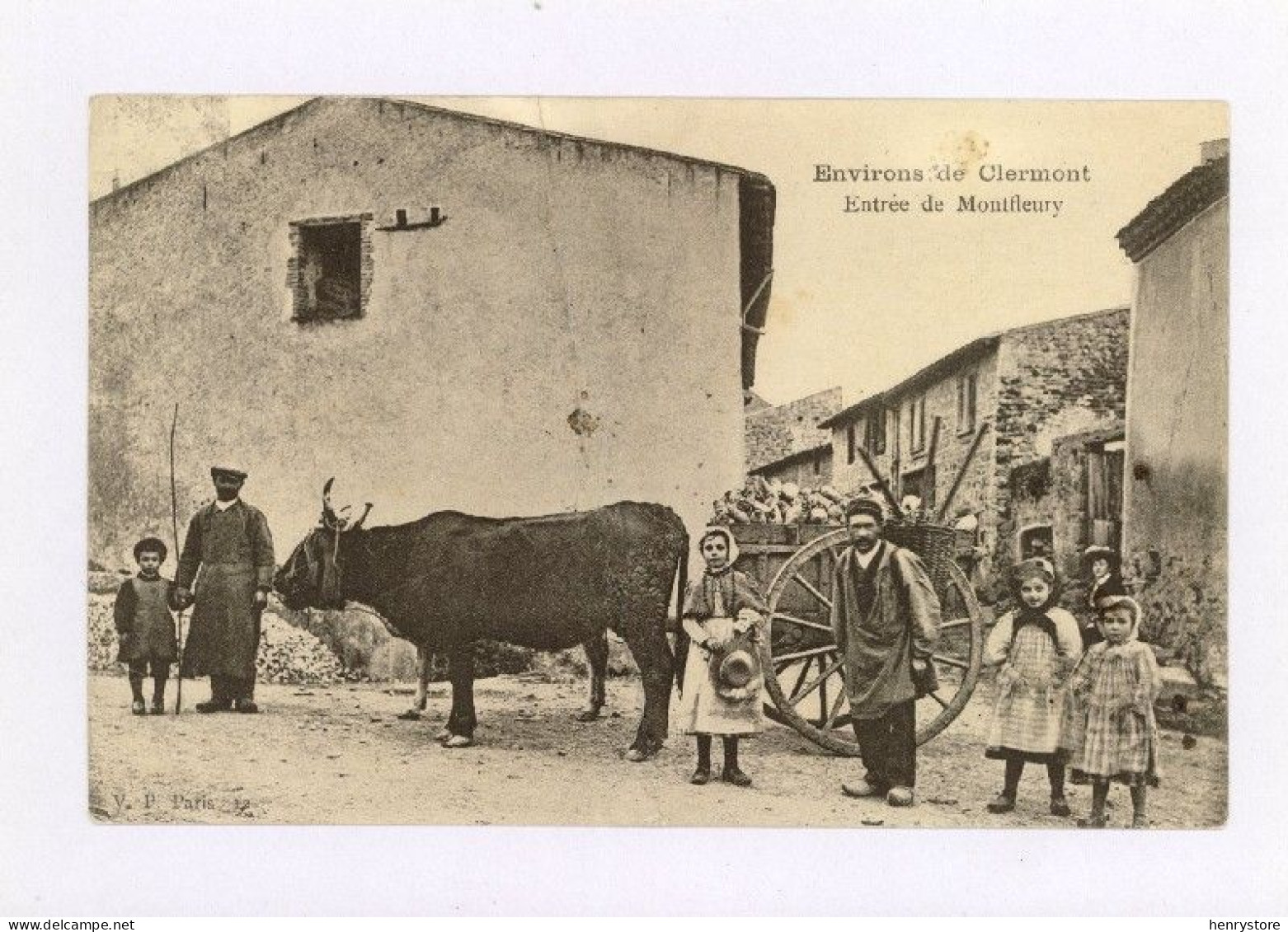 MONTFLEURY, Environs De Clermont : Attelage, 1905 (z4151) - Autres & Non Classés