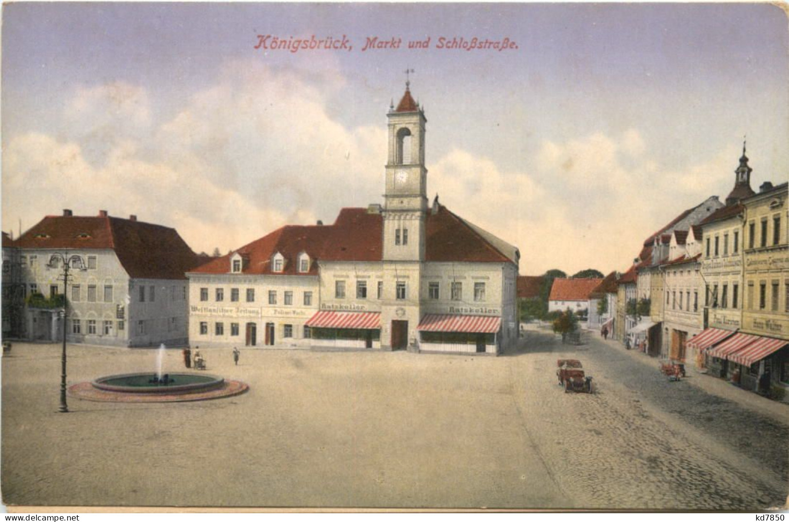 Königsbrück - Markt Und Schlosstrasse - Königsbrück