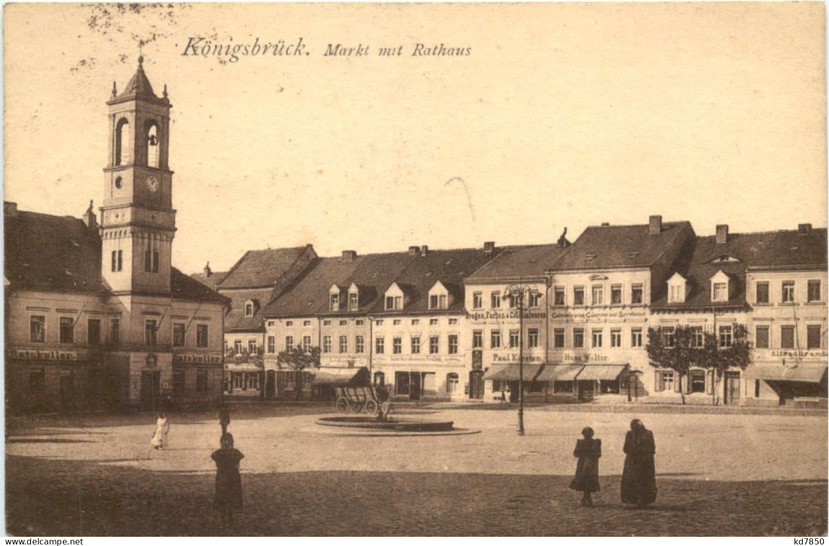 Königsbrück - Markt Mit Rathaus - Koenigsbrueck