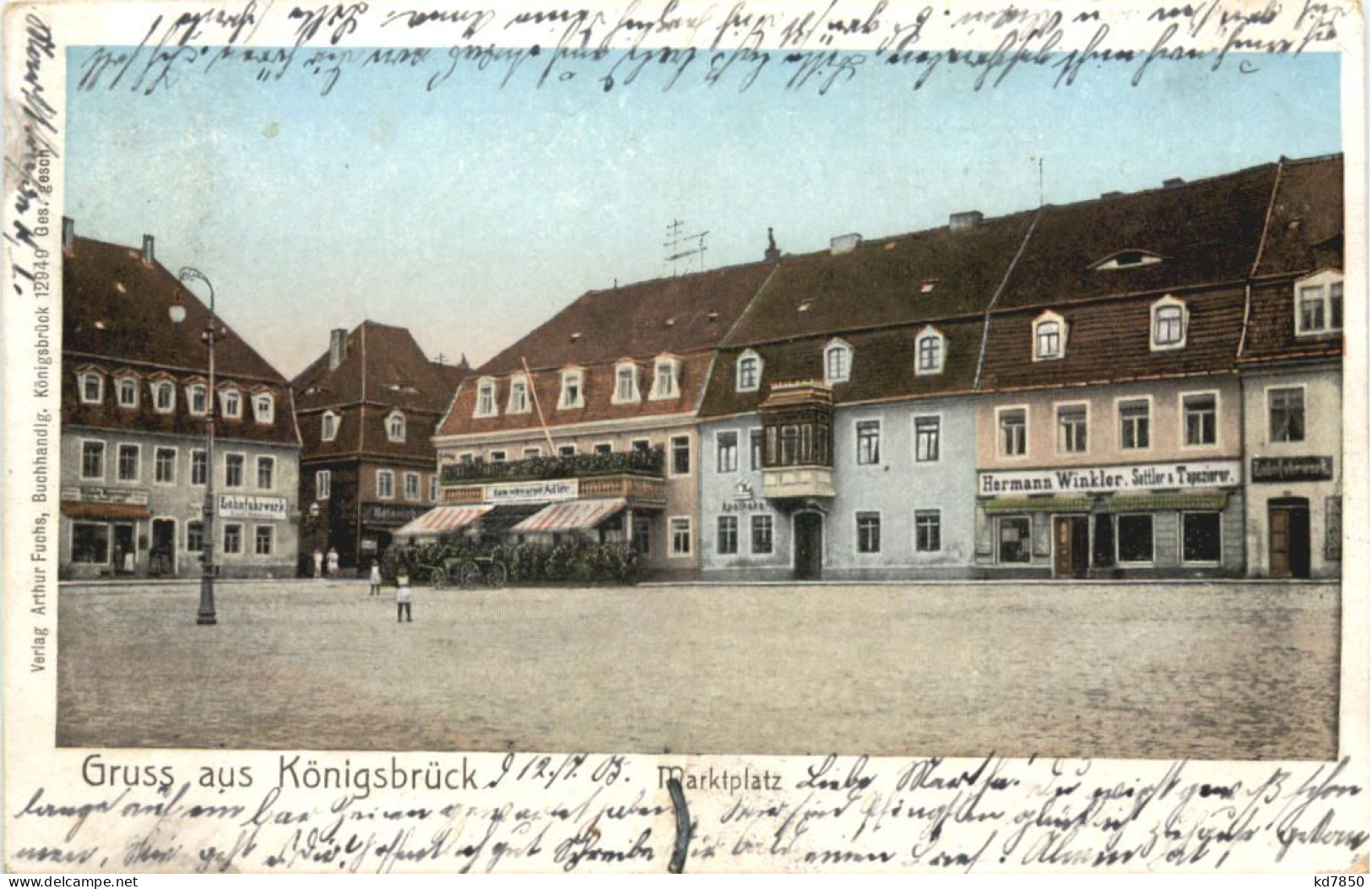 Gruss Aus Königsbrück - Marktplatz - Koenigsbrueck