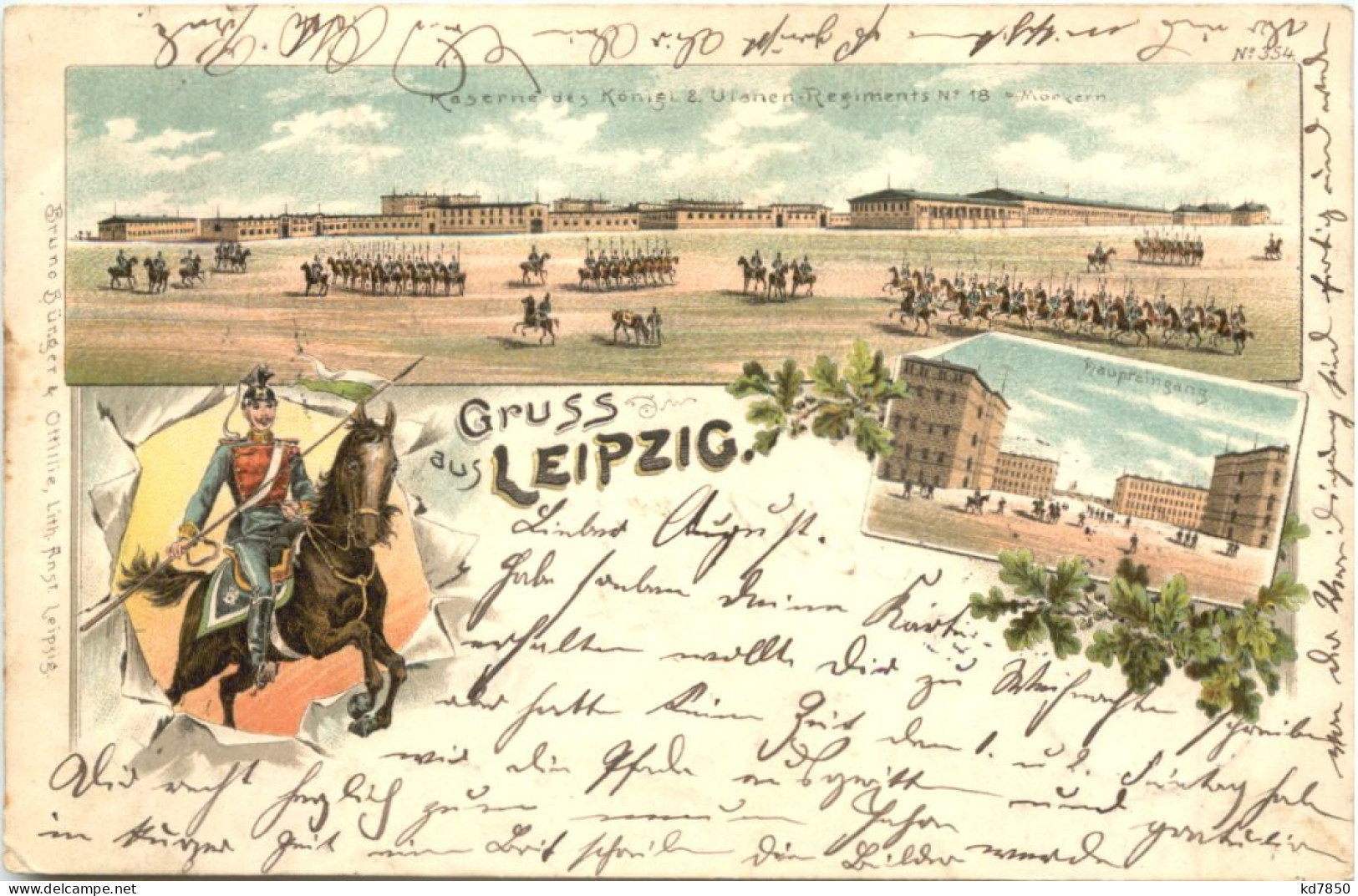 Gruss Aus Leipzig - Litho - Leipzig