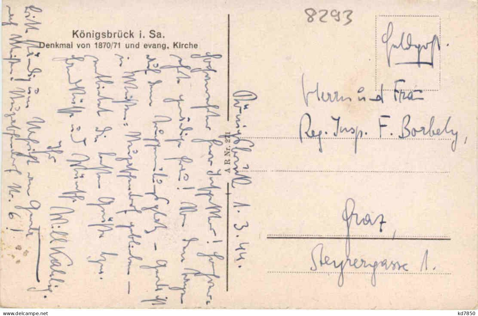 Königsbrück - Denkmal Von 1870/71 - Königsbrück