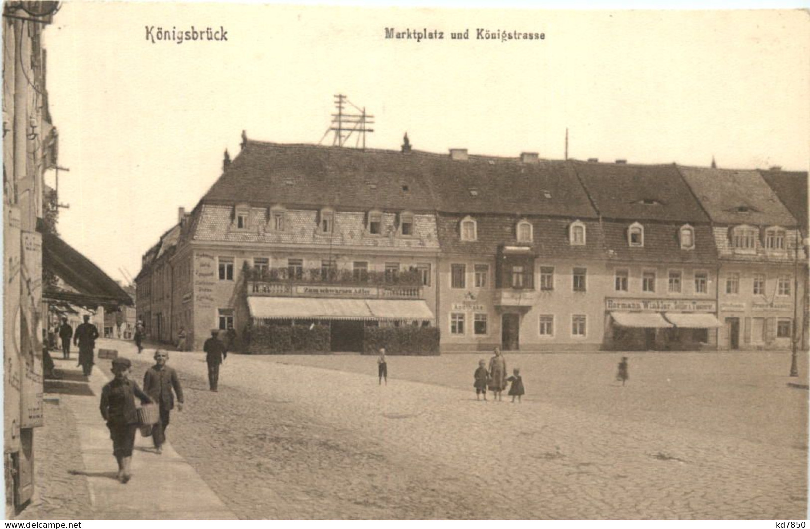 Königsbrück - Marktplatz Und Königstrasse - Königsbrück