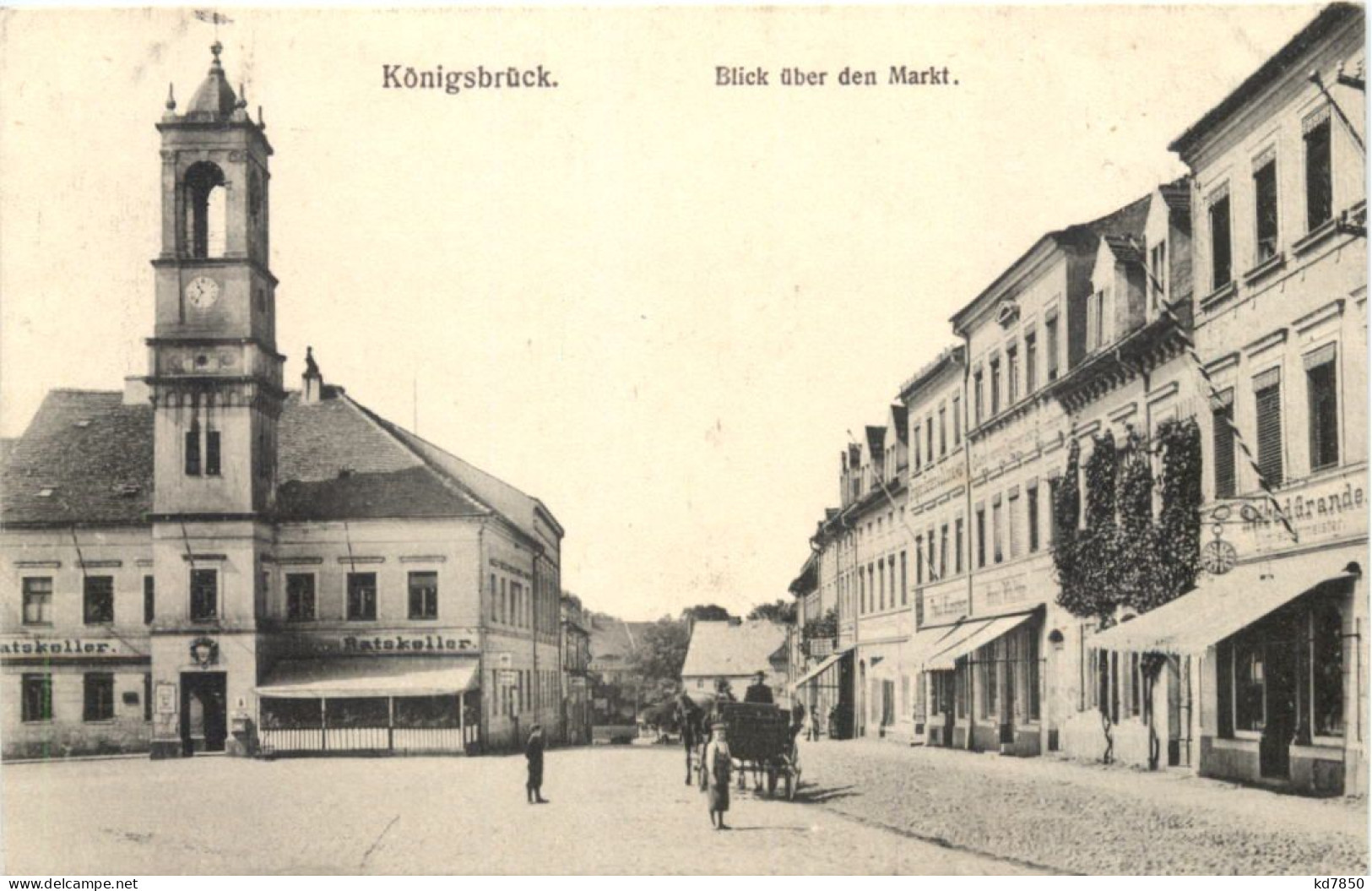Königsbrück - Blick über Den Markt - Koenigsbrueck