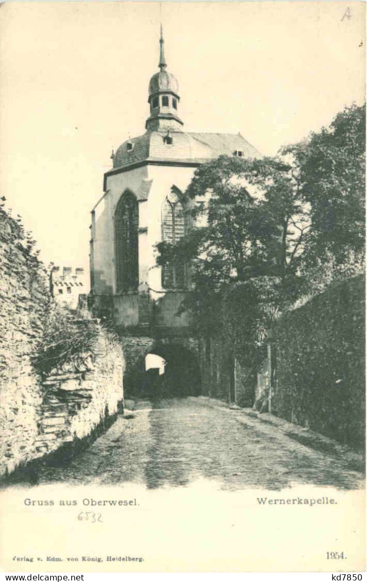 Gruss Aus Oberwesel - Wernerkapelle - Oberwesel