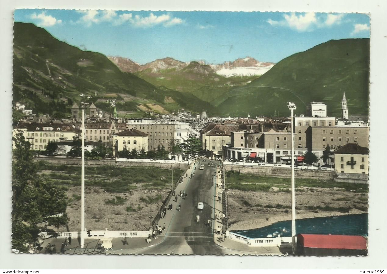 BOLZANO  - PANORAMA COL CATINACCIO - VIAGGIATA FG - Bolzano (Bozen)