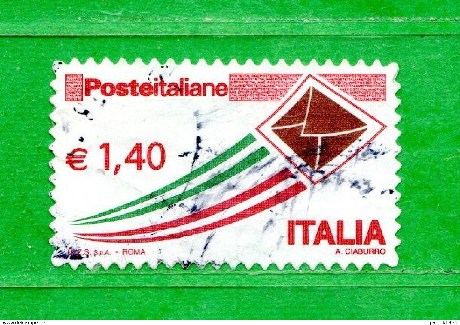 Italia ° -  2009 -  Posta Italiana, €  1,40.  Unif. 3155. - 2001-10: Afgestempeld