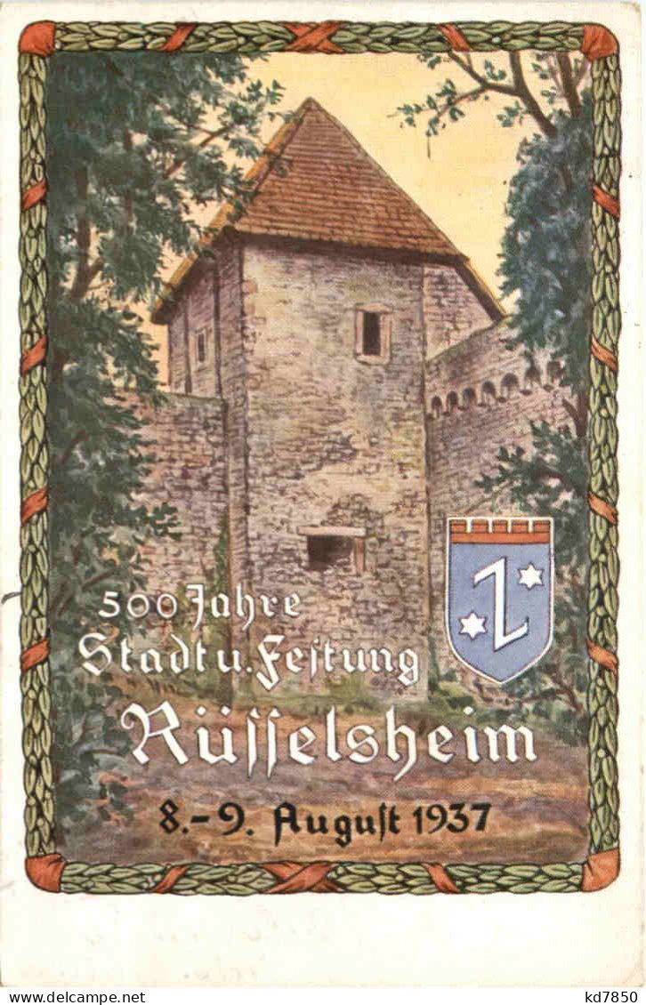 500 Jahre Stadt Und Festung Rüsselsheim 1937 - Gross-Gerau