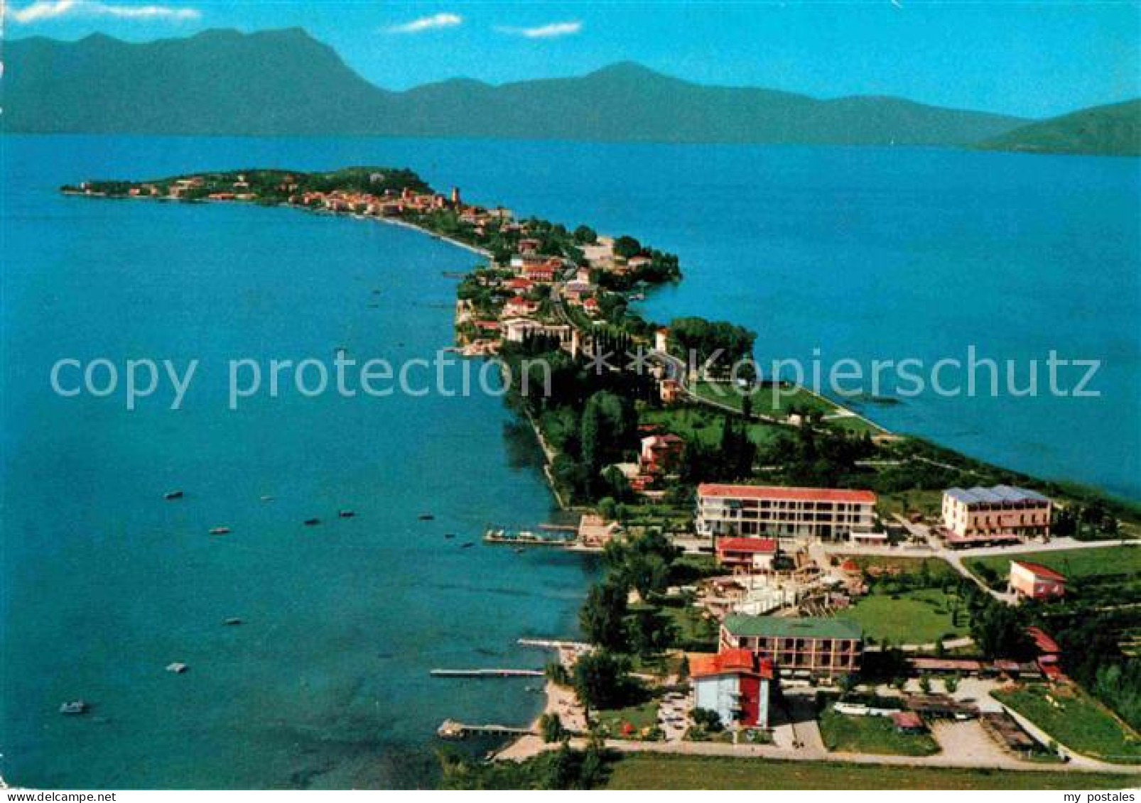 72840223 Sirmione Lago Di Garda Fliegeraufnahme Sirmione Lago Di Garda - Autres & Non Classés