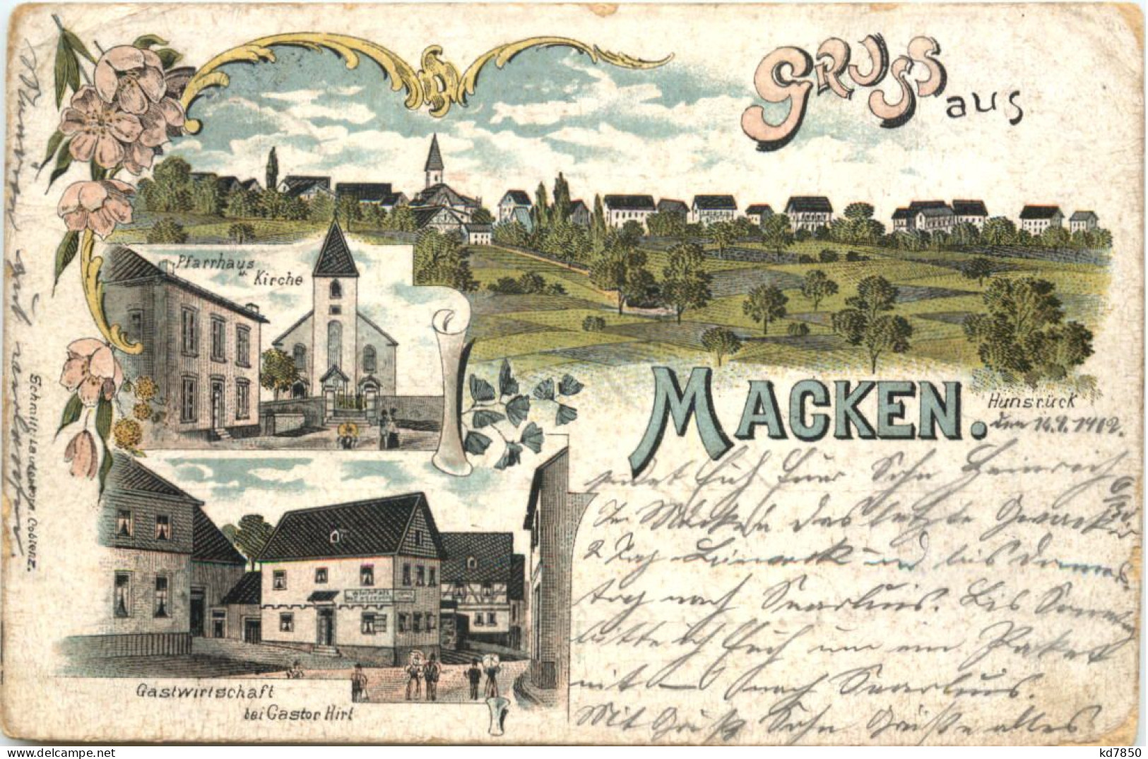 Gruss Aus Macken Hunsrück - Litho - Mayen