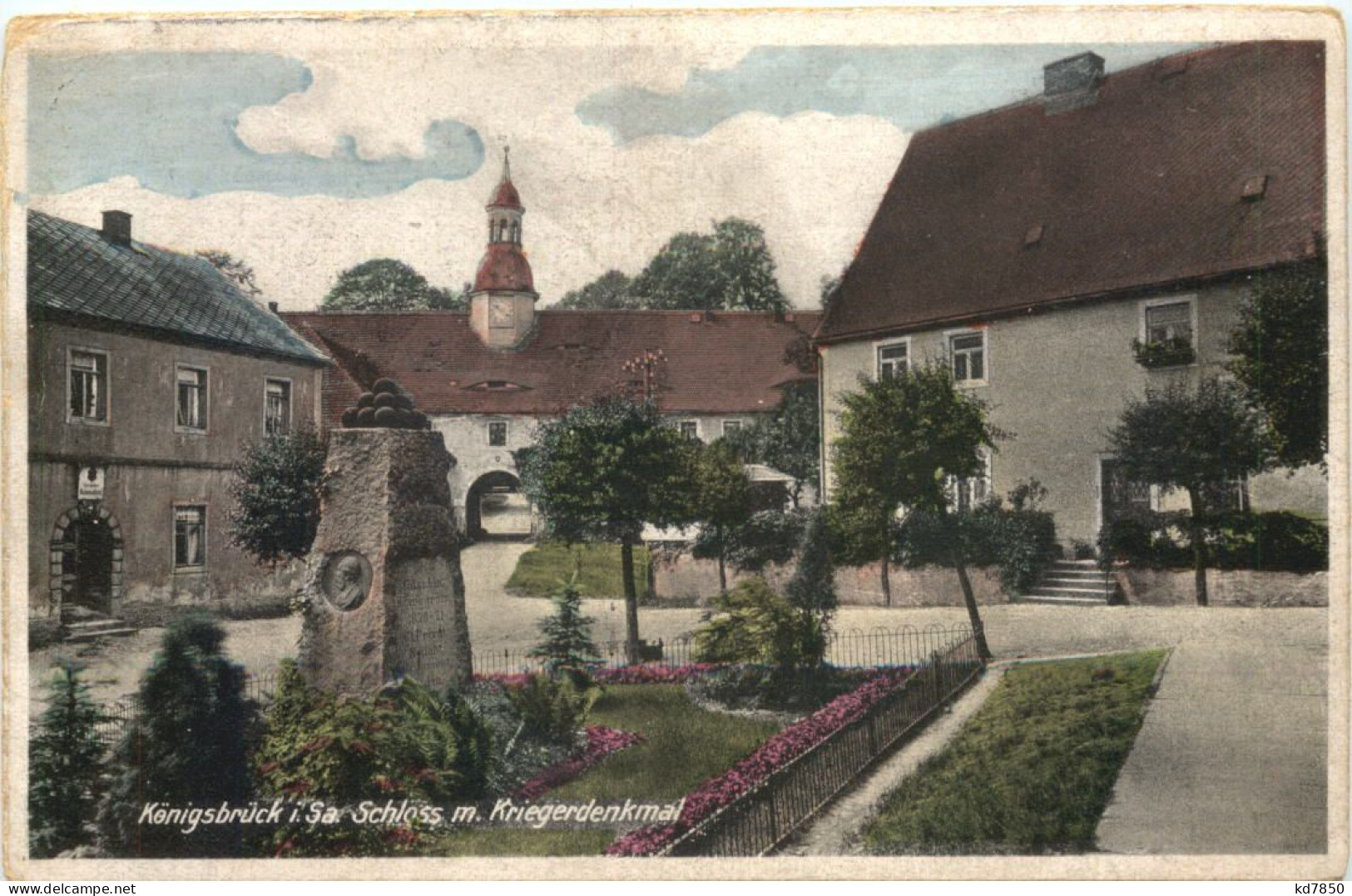 Königsbrück - Schloss Und Kriegerdenkmal - Koenigsbrueck