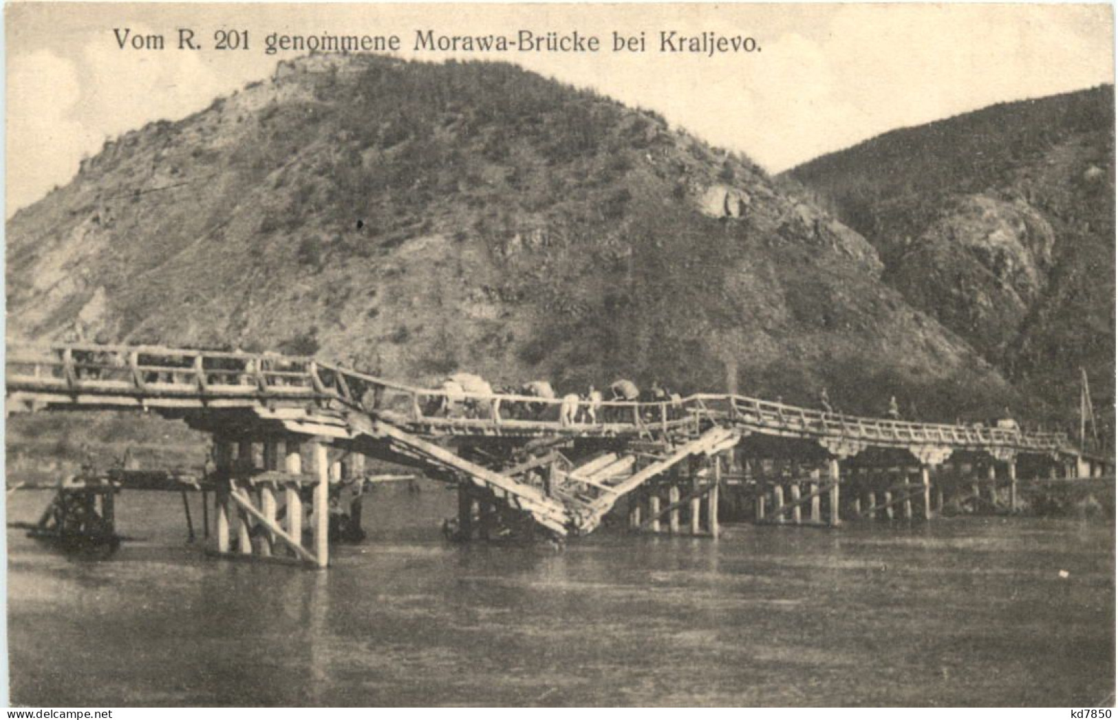 Kraljevo - Morawa Brücke - Feldpost - Serbien