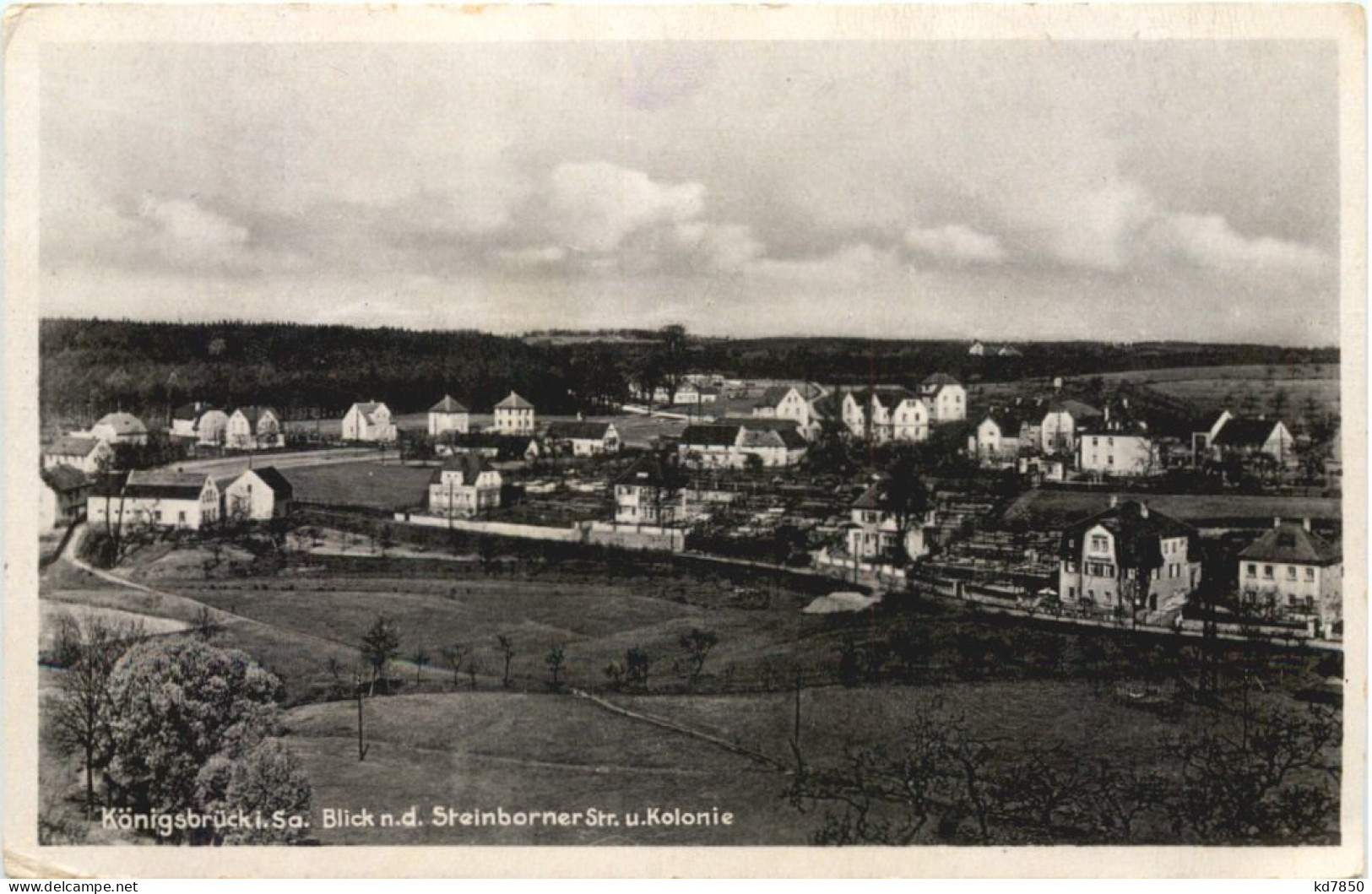 Königsbrück - Blick Nach Der Steinborner Strasse - Königsbrück