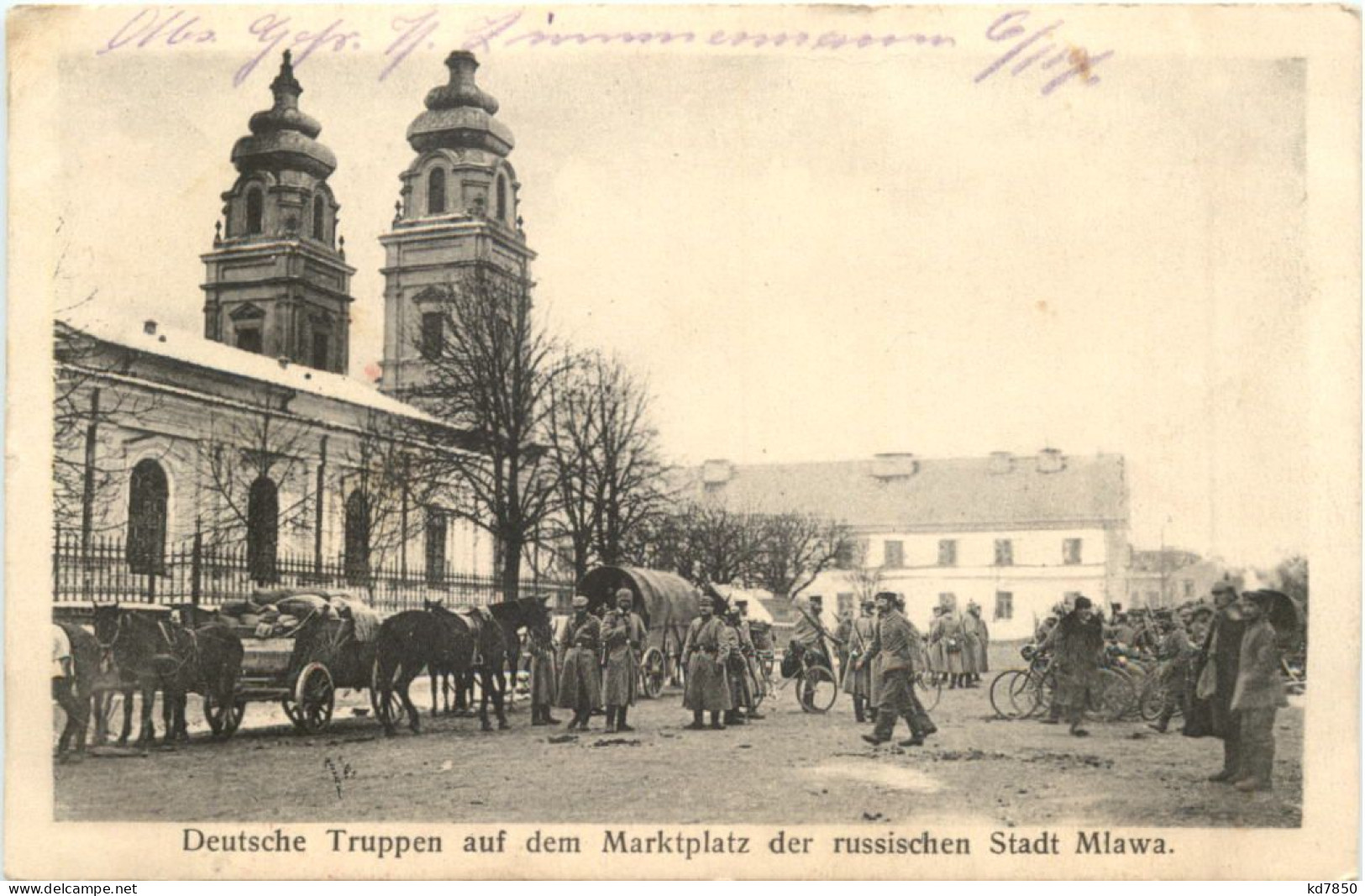 Mlawa - Marktplatz - Feldpost - Pologne