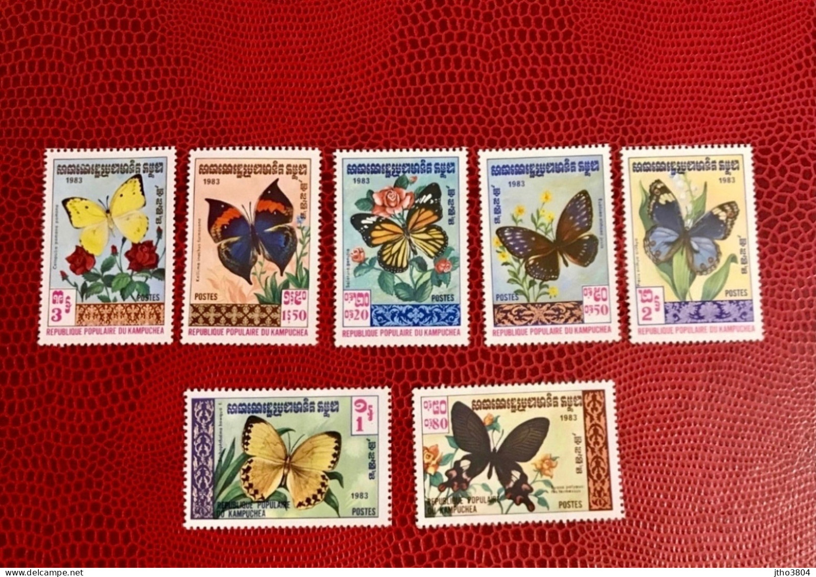 KAMPUCHEA CAMBODGE 1983 7v Neuf MNH ** YT 369 / 375 Mariposa Butterfly Borboleta Schmetterlinge Farfalla CAMBODGIA - Mariposas