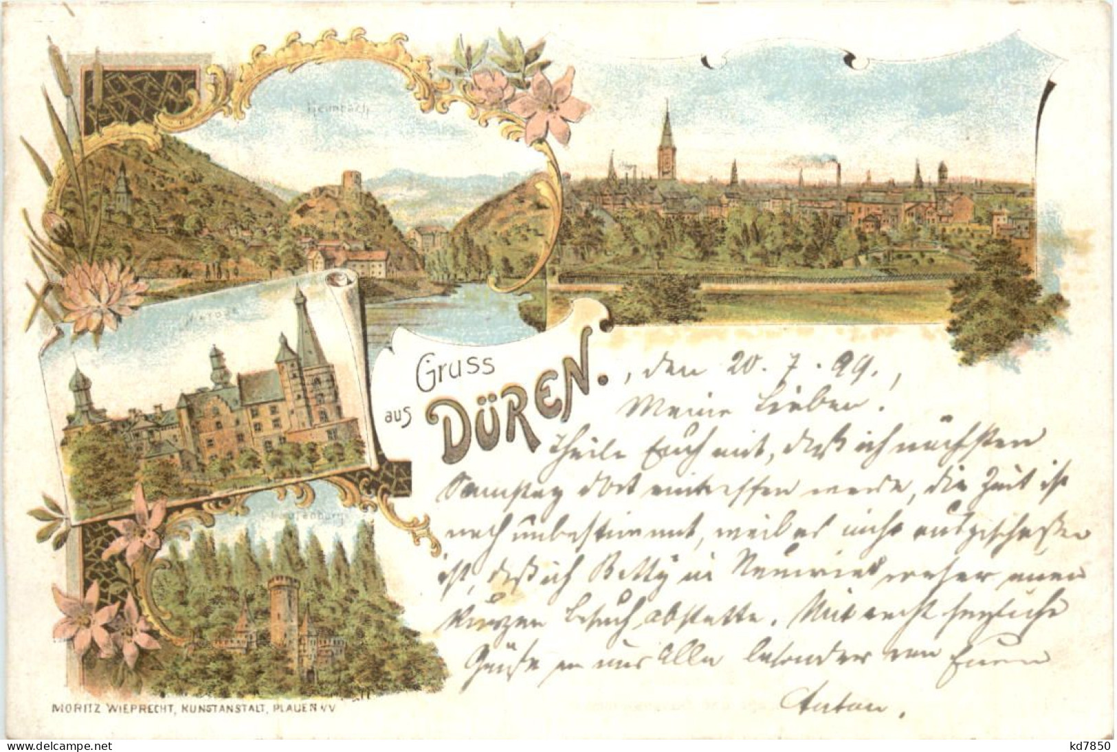 Gruss Aus Düren - Litho - Dueren