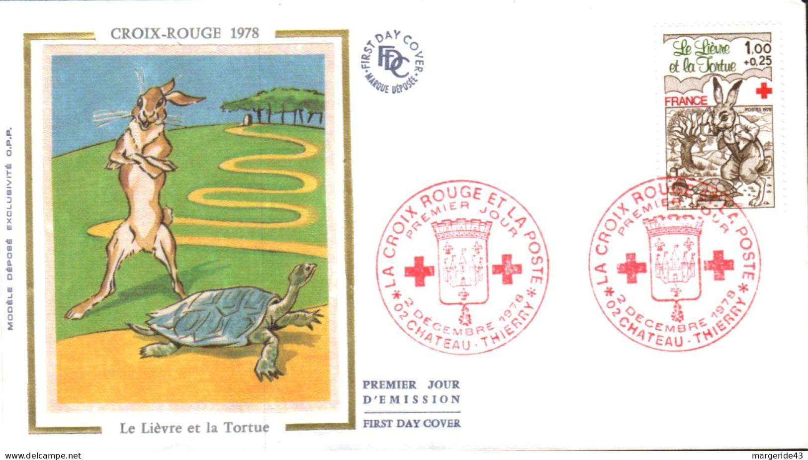 FDC 1978 CROIX ROUGE - 1970-1979