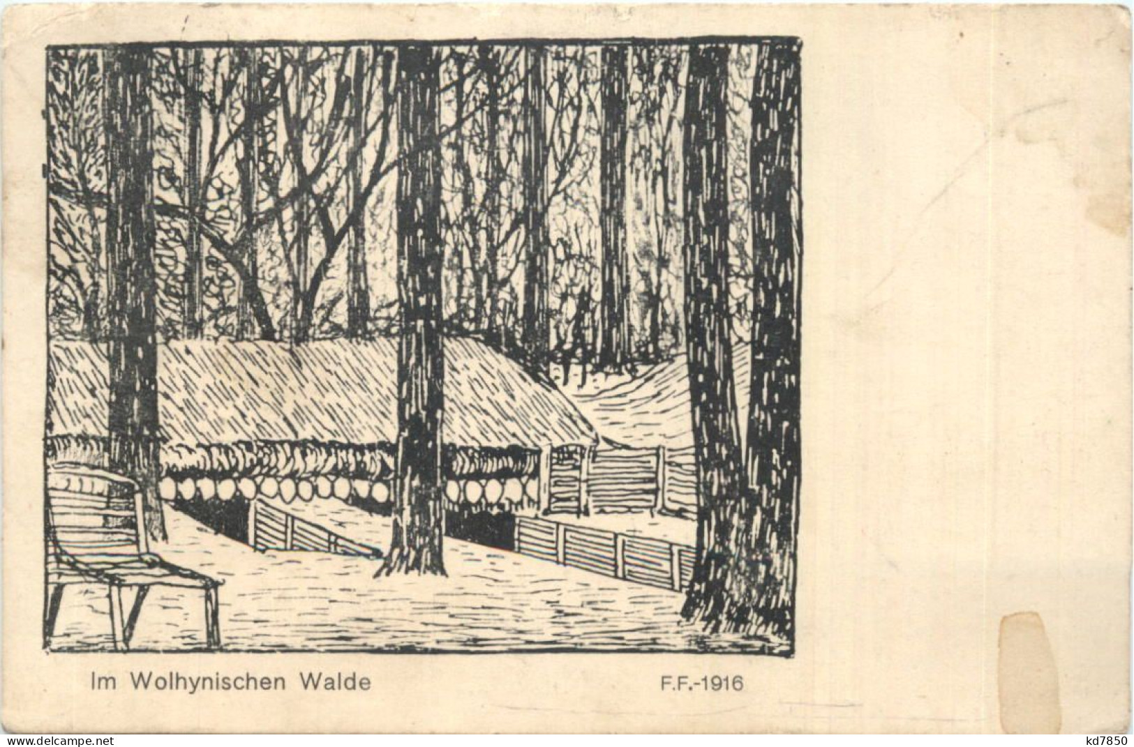 WW1- Im Wolhynischen Walde - Feldpost - Guerra 1914-18