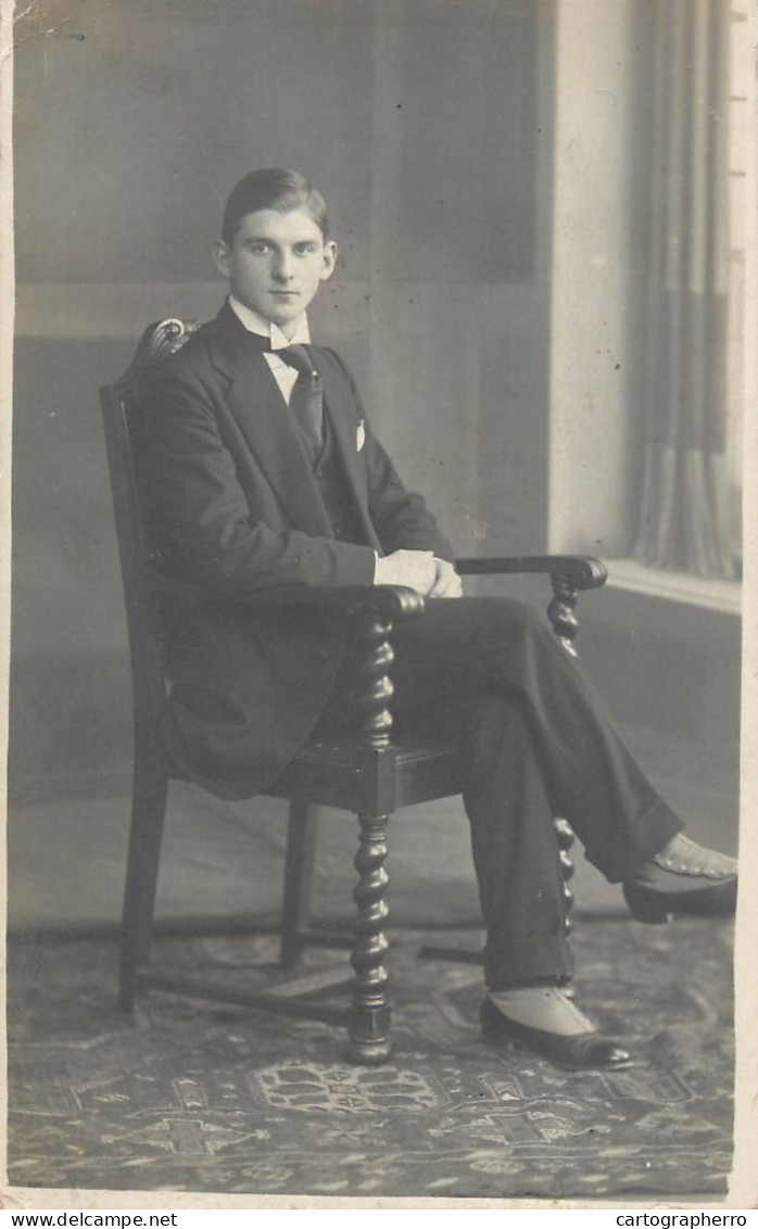 Souvenir Photo Postcard Elegant Boy Haircut - Fotografie