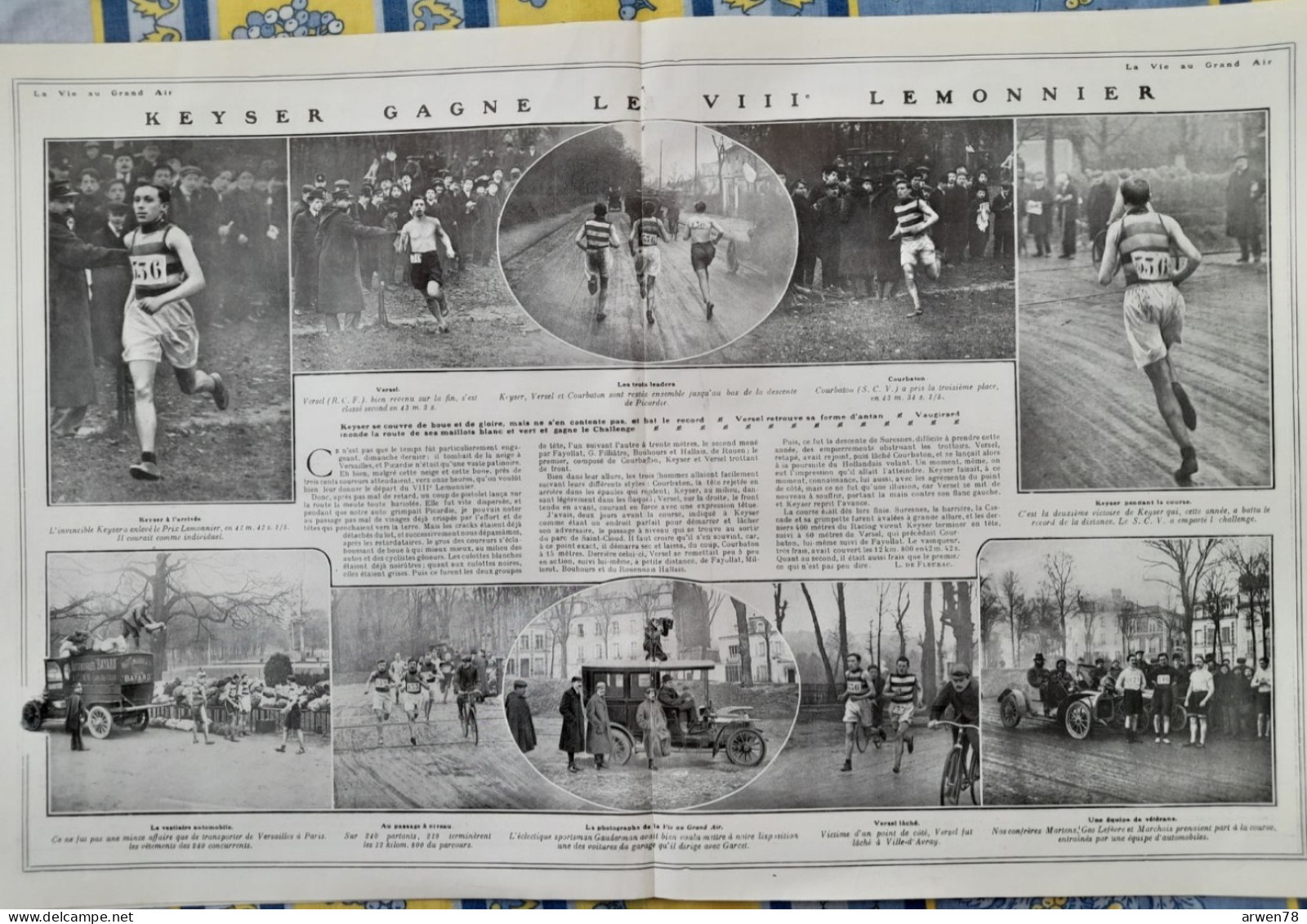 LA VIE AU GRAND AIR N° 539 /1909 BOXE JOE JEANNETTE RUGBY LYON / RACING COURSE PARIS / VERSAILLES   ETC .... - 1900 - 1949