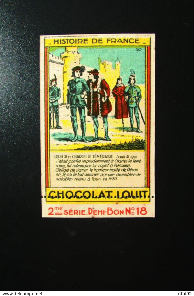 Chromo "Chocolat LOUIT" - Série "Histoire De FRANCE" - Louit